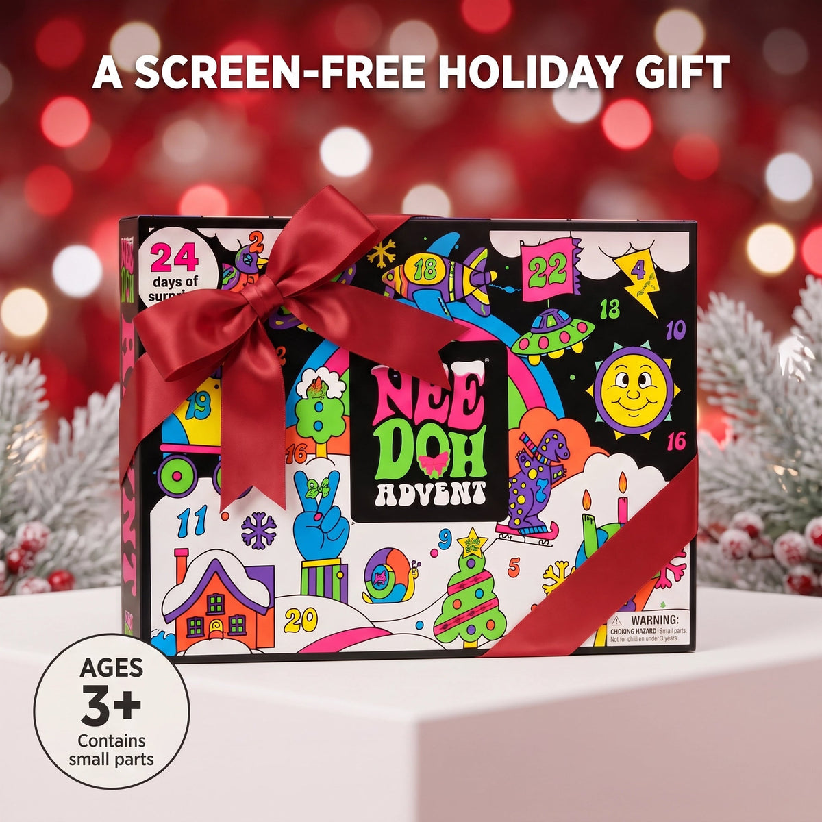 NeeDoh Squishmas 2026 Advent Calendar, 24 Squishy Surprise Fidget Toys