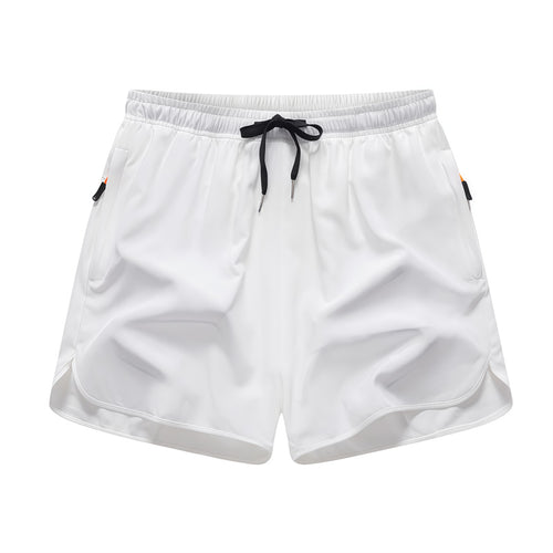 Men's Summer Lightweight Breathable Quick-Dry Beach Shorts with Drawstring & Zipper Pockets, Casual Daily Wear, Ideal Gift for Him, Quick-Dry Tropical Style Swim Trunks