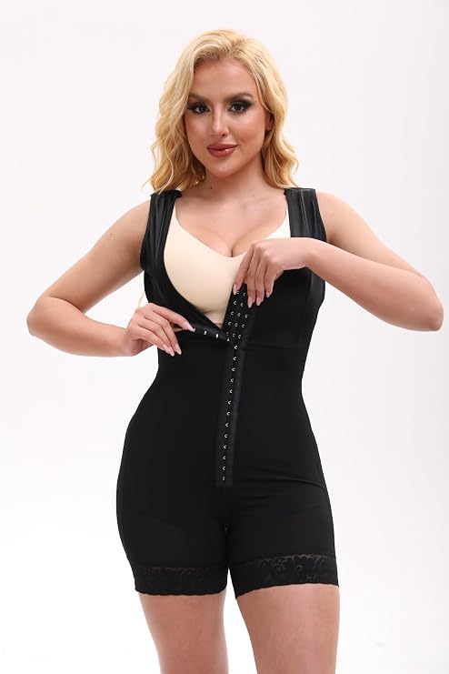 Shapewear for Women Tummy Control Full Shapewear Butt Lifter with Zipper Crotch for Enhanced Comfort and Support