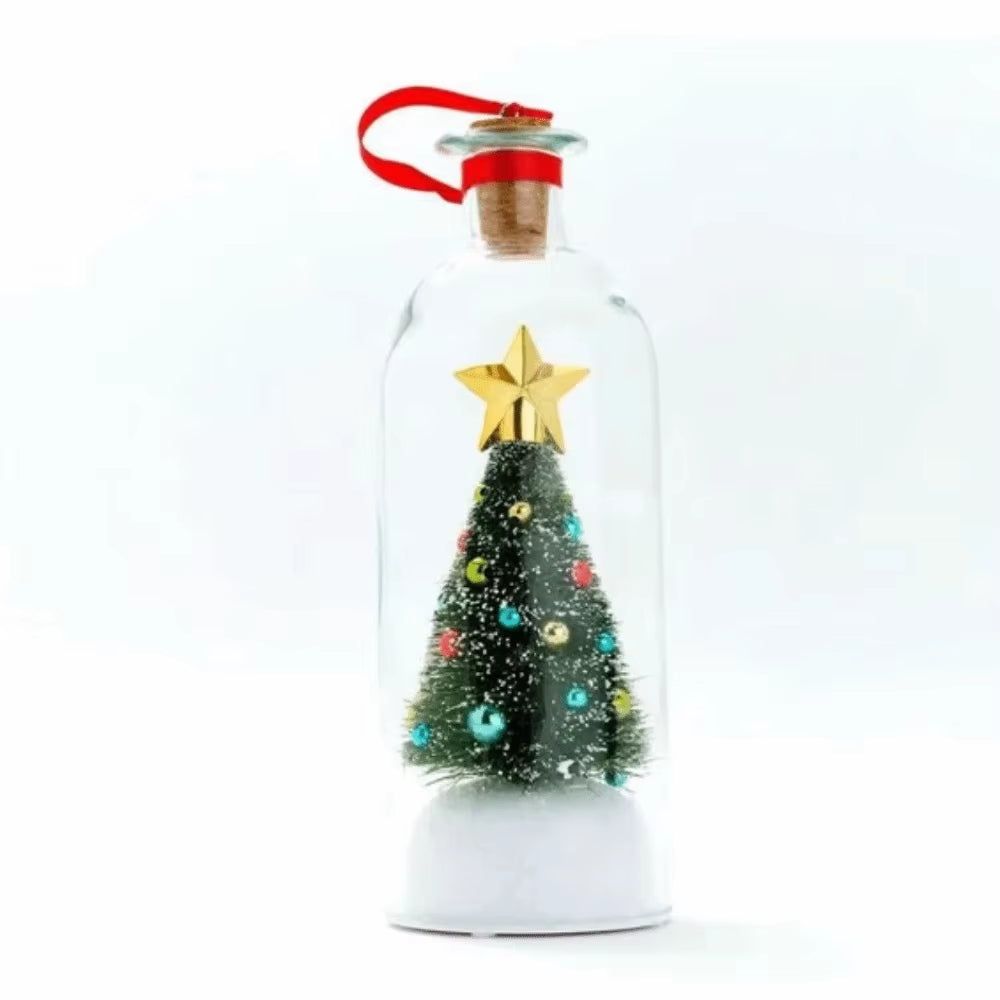 （B2G1 Free）2026 Recordable Christmas Tree Message Bottle Xmas Holiday Keepsake Christmas Props Christmas Ornament Christmas Tree Ornaments