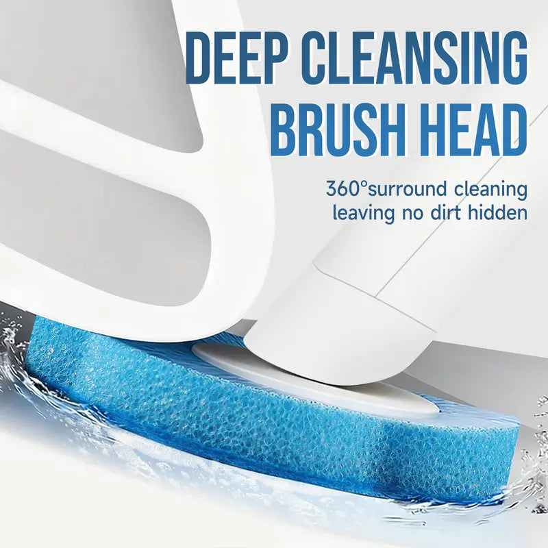 Wall-Mounted Disposable Toilet Brush Set, Antibacterial & Deodorizing, Deep Cleaning No Dead Angles